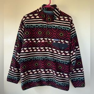 Patagonia Synchilla Snap T-Fleece Pullover Saltillo Cinder Red Size Small